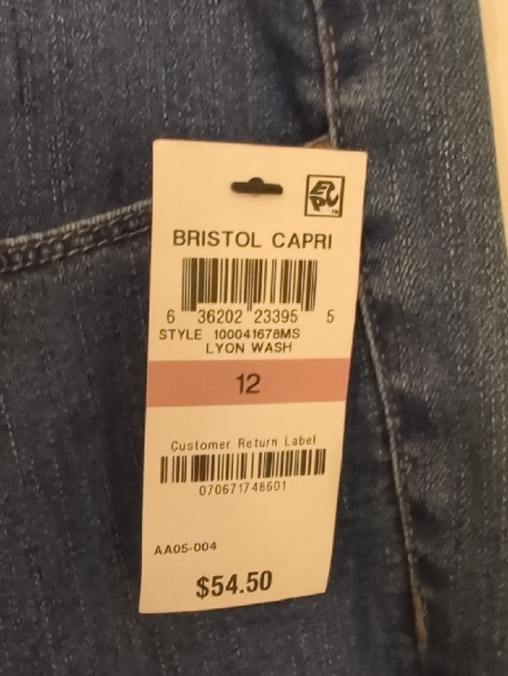 Charter Club Women's Dark Blue Skinny Jeans - Picture 3 of 5